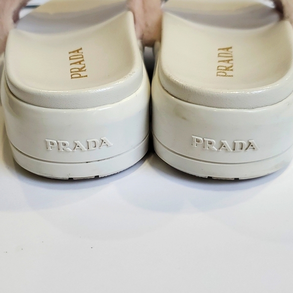 Prada Fuzzy Slides - Picture 3 of 6
